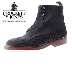 Crockett & Jones skye2 navysuede blauw