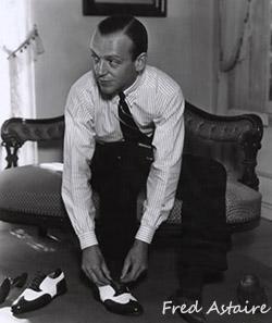 Fred Astaire in spectator shoes