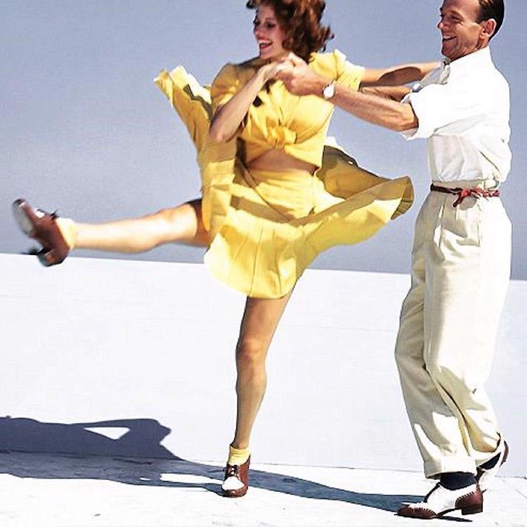 Fred Astaire en Ginger Rogers op Spectator shoes